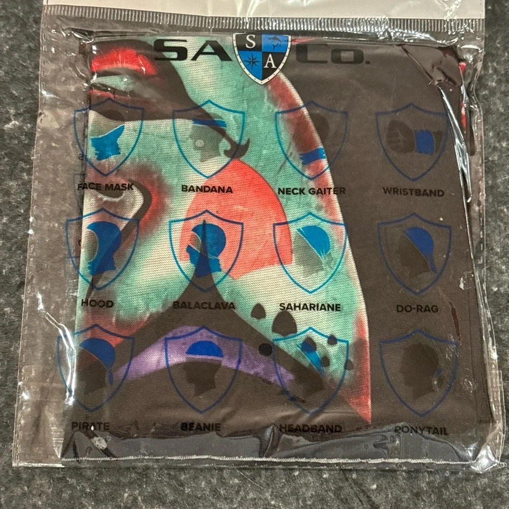 SA Company Creepy Harlequin Jester Multi-Use Face Mask. Unisex, 12 Ways to Use